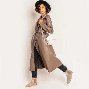 Leather coat